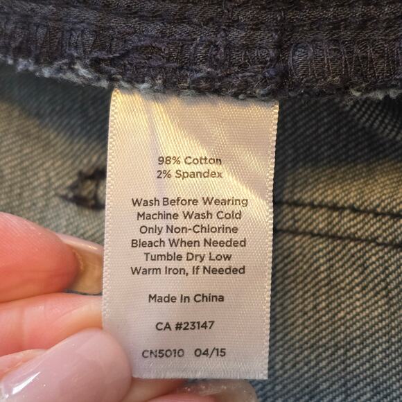 Talbots Flawless Five Pocket Jeans Womens Size 8 Blue Denim Curvy Straight - Picture 4 of 12